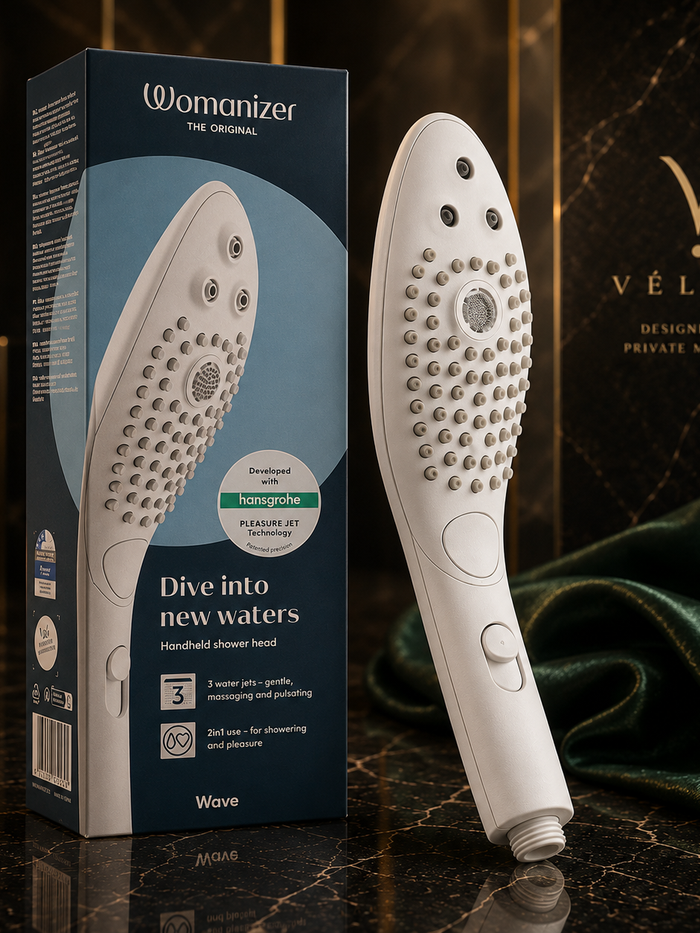 WOMANIZER - WAVE KLITORALE STIMULIERENDE DUSCHBRAUSE WEISS