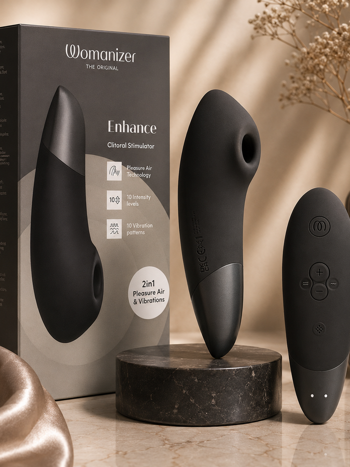 Womanizer Enhance™ Obsidian Black | Pleasure Air™ Technology | VÉLDIS