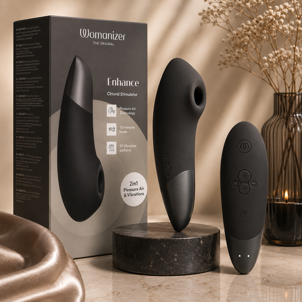 Womanizer Enhance™ Obsidian Black | Pleasure Air™ Technology | VÉLDIS