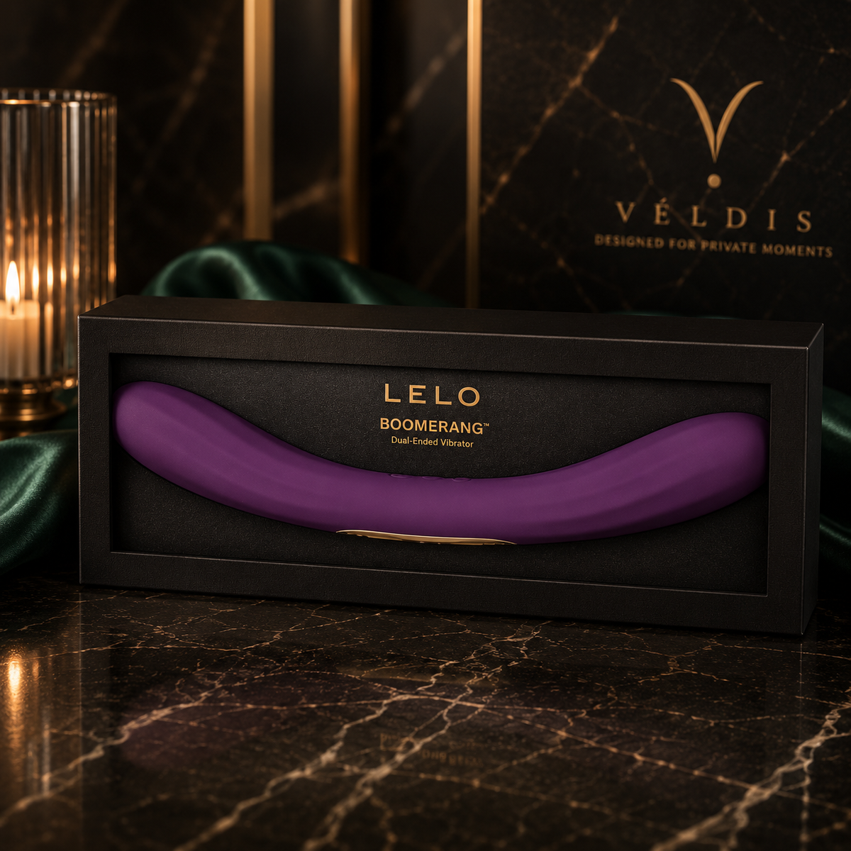LELO - BUMERANG DOPPELENDIGER VIBRATOR LILA