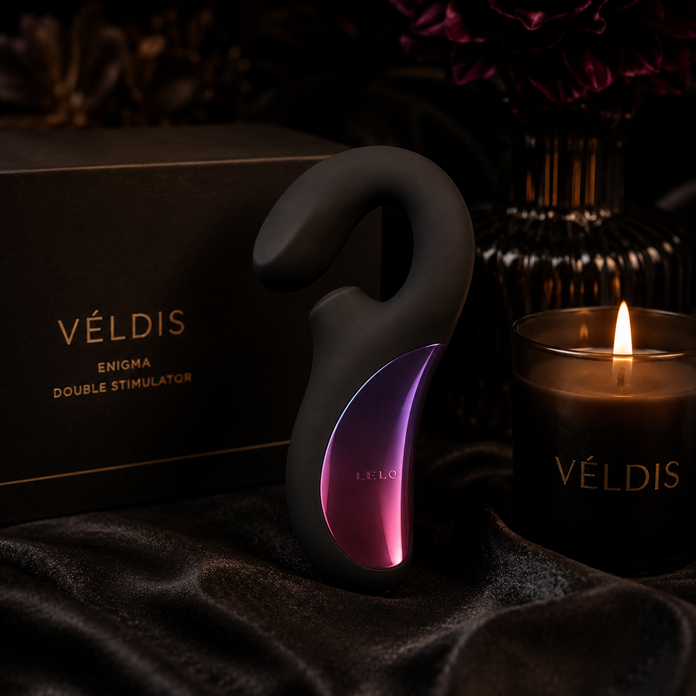 LELO Enigma™ Cruise Obsidian Black | Luxury Dual-Stimulation Massager | VÉLDIS