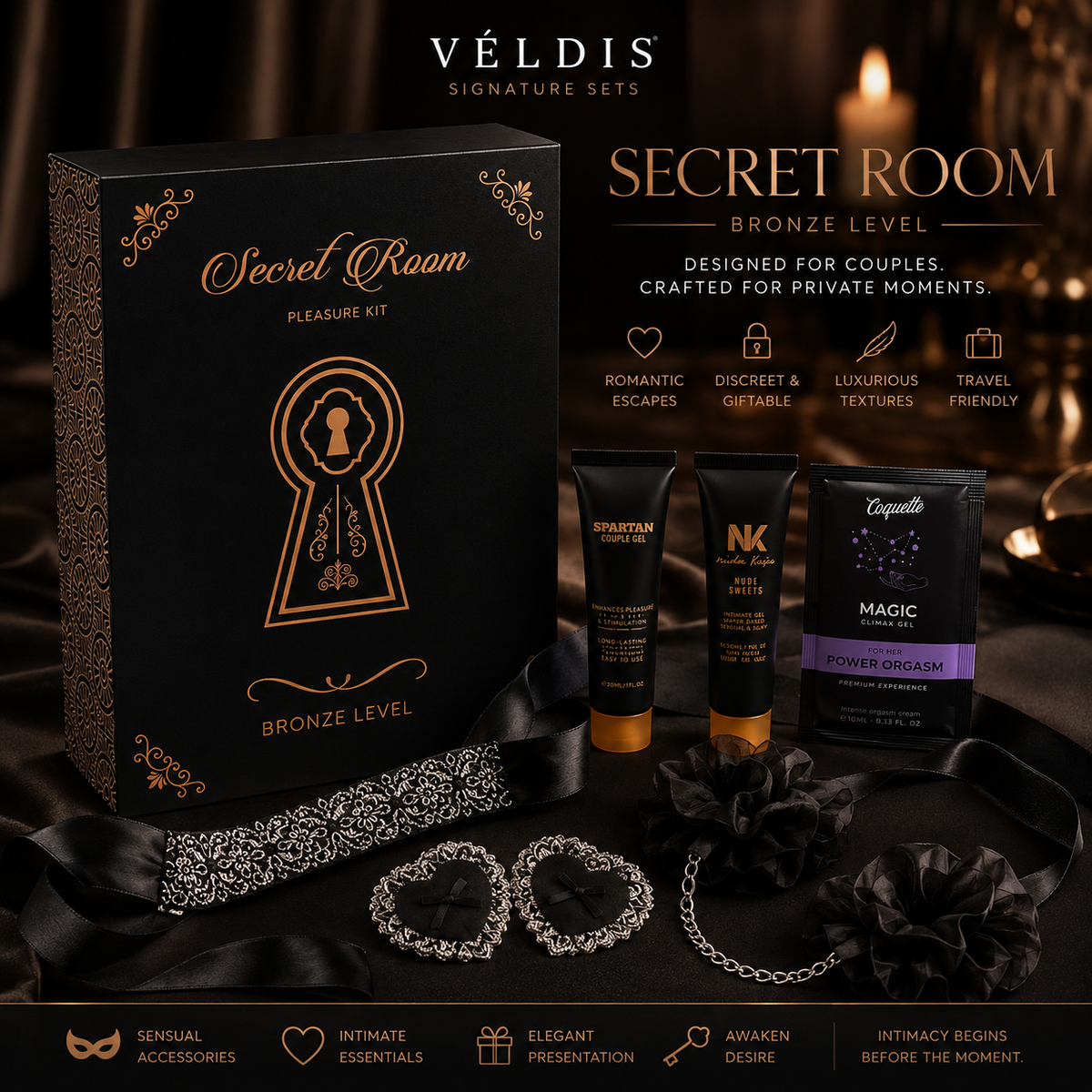VÉLDIS Secret Room — Bronze Ritual Set