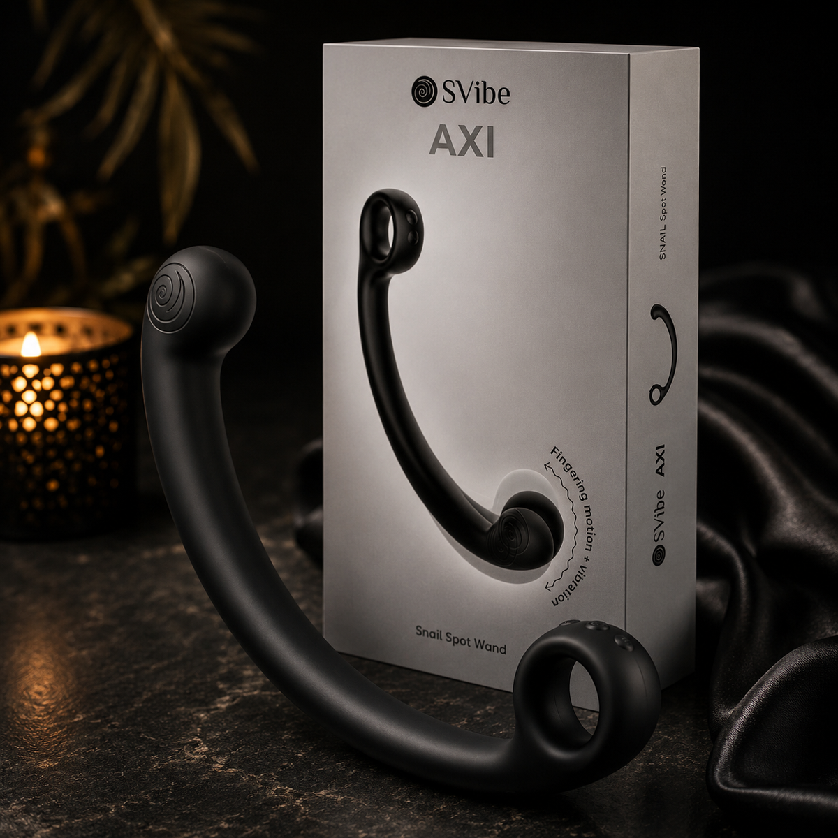 VÉLDIS AXI AuraTouch Wand — Obsidian Black
