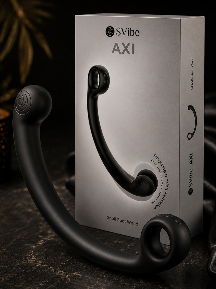 VÉLDIS – AXI AuraTouch Wand Black by Snail Vibe