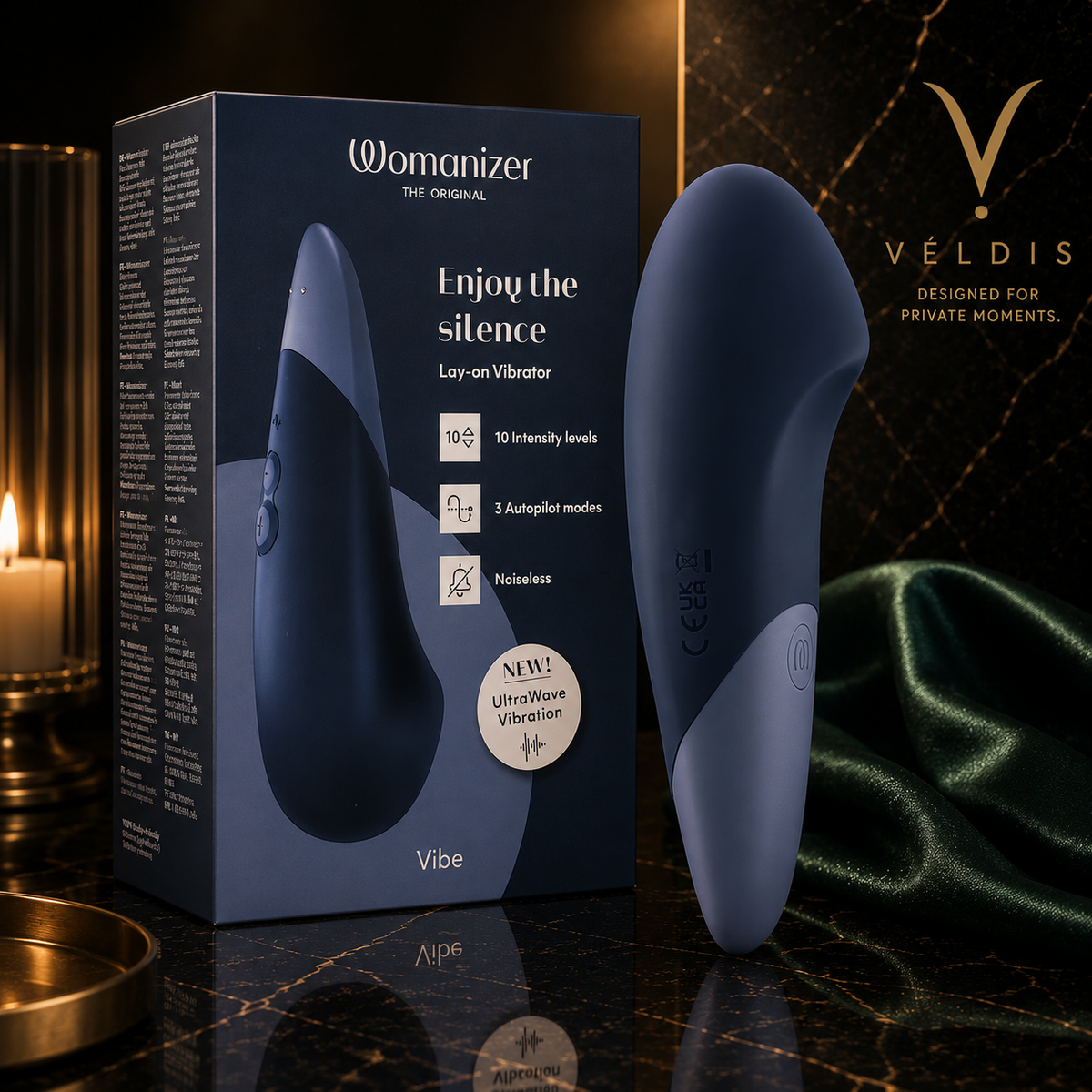 Womanizer OG™ Midnight Blue | Luxury Pleasure Air™ Stimulator | VÉLDIS