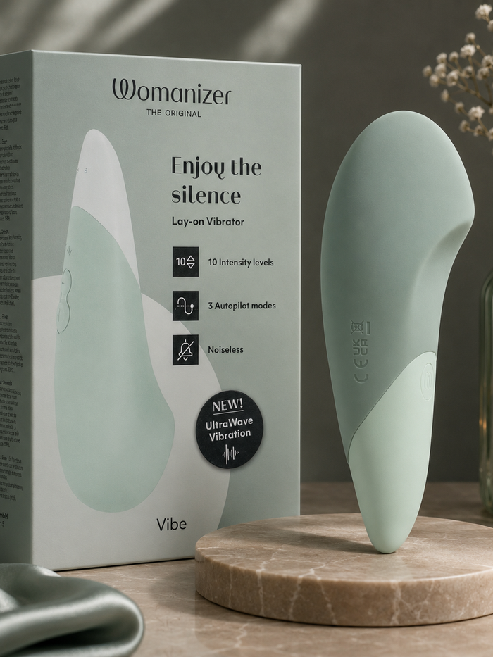 Womanizer Vibe™ Sage Green | UltraWave™ Luxury Lay-On Vibrator | VÉLDIS