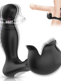 ARMONY - VIBRATEUR ANAL ET STIMULATEUR TESTICULAIRE TÉLÉCOMMANDÉ NOIR