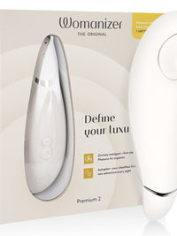 WOMANIZER - PREMIUM 2 CLITORAL STIMULATOR WARM GRAY