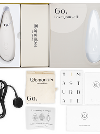 WOMANIZER - PREMIUM 2 CLITORAL STIMULATOR WARM GRAY