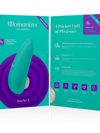 WOMANIZER - STARLET 3 CLITORAL STIMULATOR TURQUOISE