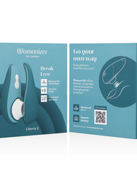 WOMANIZER - LIBERTY 2 CLITORIS STIMULATOR & SUCTION BLUE