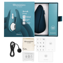 Womanizer Liberty 2™ Deep Blue | Compact Pleasure Air™ Stimulator | VÉLDIS