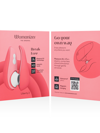 WOMANIZER - LIBERTY 2 CLITORIS STIMULATOR & SUCTION PINK
