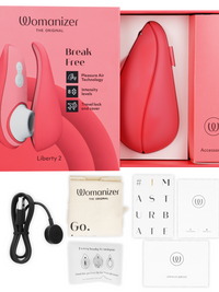 WOMANIZER - LIBERTY 2 CLITORIS STIMULATOR & SUCTION PINK
