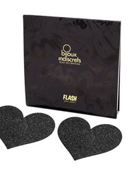 Flash — Black Heart Nipple Covers