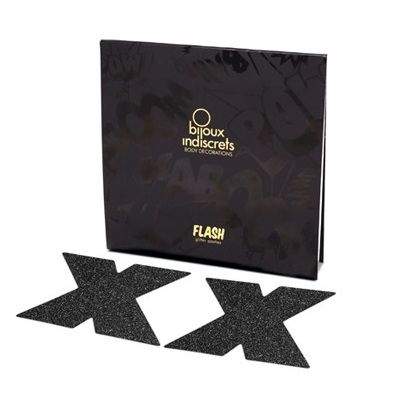 Flash — Black Cross Nipple Covers