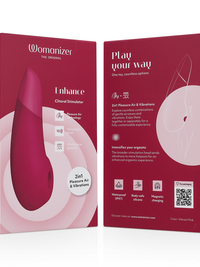 WOMANIZER - ENHANCE CLITORIAL STIMULATOR VIBRANT PINK