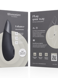 WOMANIZER - ENHANCE CLITORIAL STIMULATOR BLACK