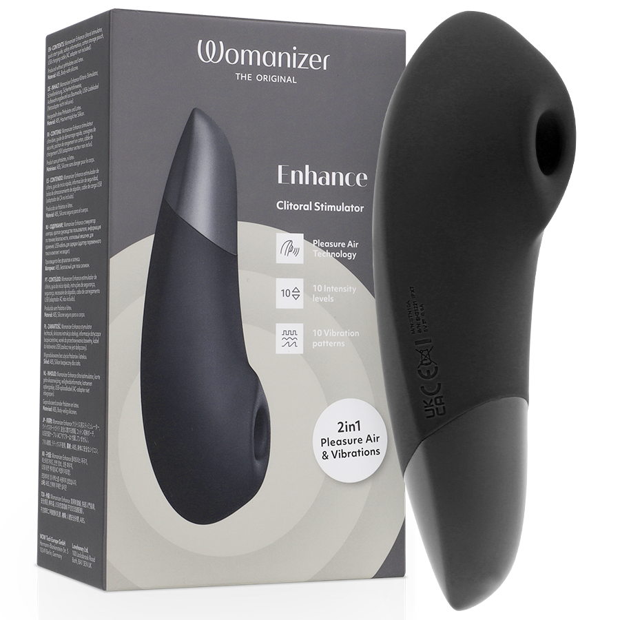 Womanizer Enhance™ Obsidian Black | Pleasure Air™ Technology | VÉLDIS