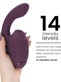 WOMANIZER - DUO NEXT DUAL CLITORAL & G-SPOT STIMULATOR DARK PURPLE