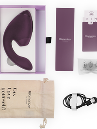 WOMANIZER - DUO NEXT DUAL CLITORAL & G-SPOT STIMULATOR DARK PURPLE