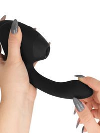 WOMANIZER - DUO NEXT DUAL CLITORAL & G-SPOT STIMULATOR BLACK