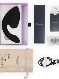 WOMANIZER - DUO NEXT DUAL CLITORAL & G-SPOT STIMULATOR BLACK
