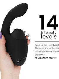 WOMANIZER - DUO NEXT DUAL CLITORAL & G-SPOT STIMULATOR BLACK
