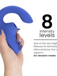 WOMANIZER - BLEND RABBIT VIBRATOR STIMULATOR VIBRANT BLUE