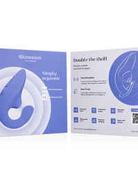 WOMANIZER - BLEND RABBIT VIBRATOR STIMULATOR VIBRANT BLUE