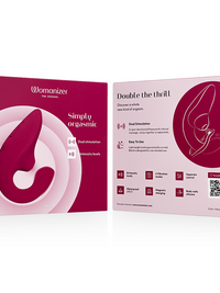 WOMANIZER - BLEND RABBIT VIBRATOR STIMULATOR VIBRANT PINK