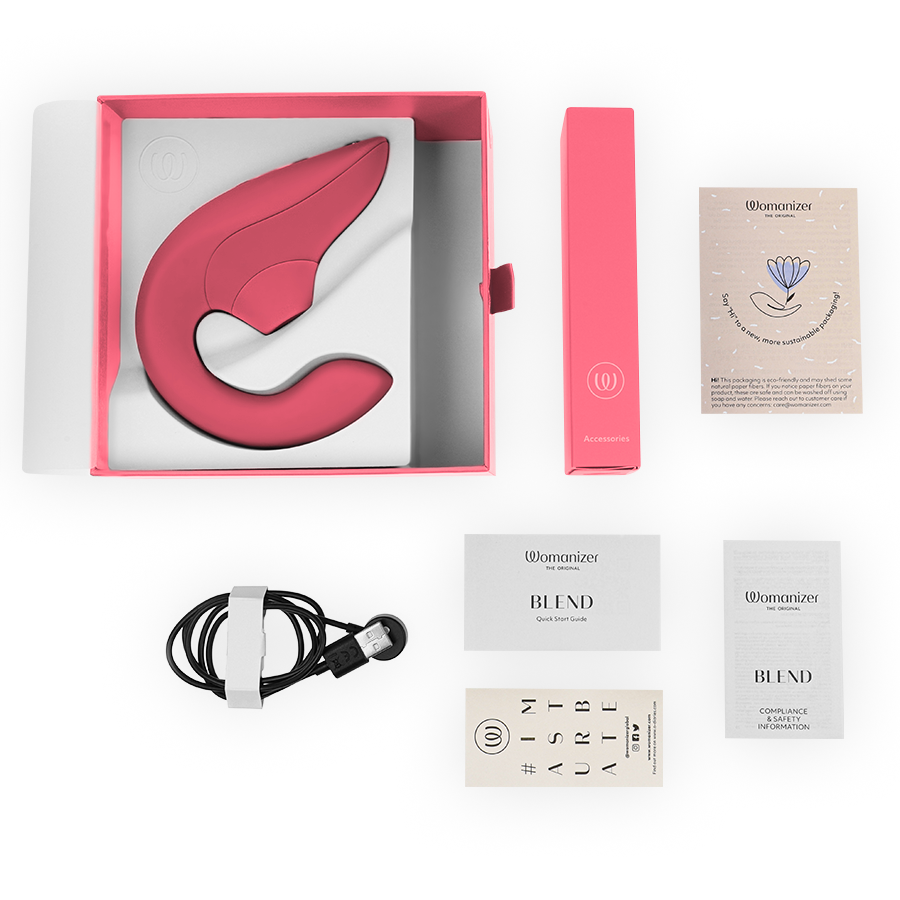Womanizer Blend™ Rose | Luxury Dual-Stimulation Rabbit Vibrator | VÉLDIS