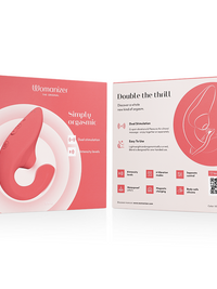 WOMANIZER - BLEND RABBIT VIBRATOR STIMULATOR VIBRANT ROSE