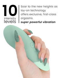WOMANIZER - VIBE LAY-ON SILENT VIBRATOR SAGE