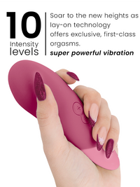 WOMANIZER - VIBE LAY-ON SILENT VIBRATOR DUSKY PINK