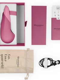 WOMANIZER - VIBE LAY-ON SILENT VIBRATOR DUSKY PINK