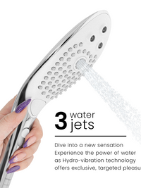 WOMANIZER - WAVE CLITORAL STIMULATING SHOWER HEAD CHROME