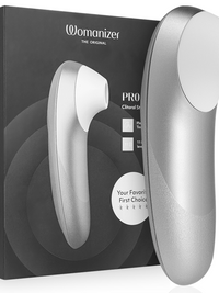 WOMANIZER - PRO VIBRANT CLITORAL STIMULATOR SILVER GREY