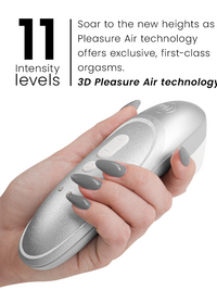 WOMANIZER - PRO VIBRANT CLITORAL STIMULATOR SILVER GREY