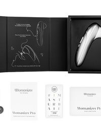 WOMANIZER - PRO VIBRANT CLITORAL STIMULATOR SILVER GREY