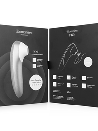 WOMANIZER - PRO VIBRANT CLITORAL STIMULATOR SILVER GREY