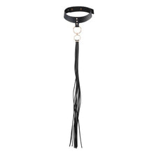 Maze Tassel Choker — Black