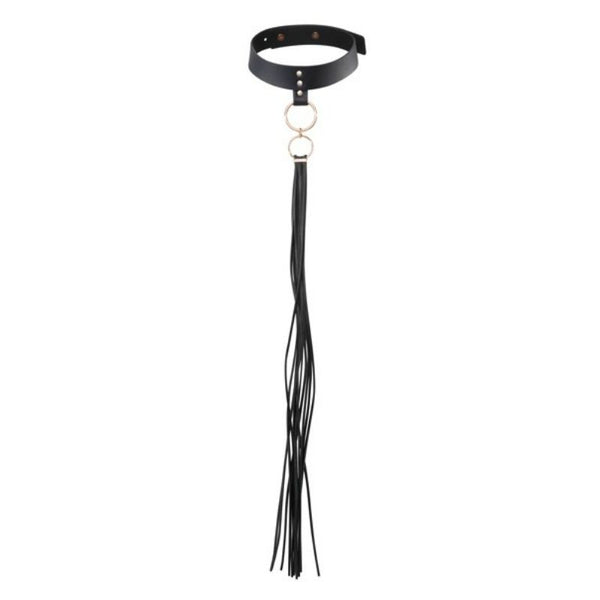Maze Tassel Choker — Black