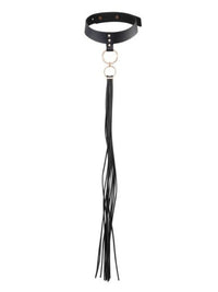 Maze Tassel Choker — Black