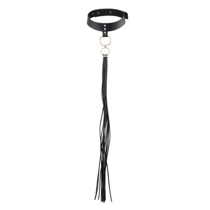 Maze Tassel Choker — Black