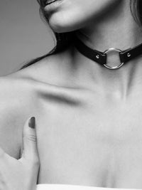 Maze Choker Necklace — Black