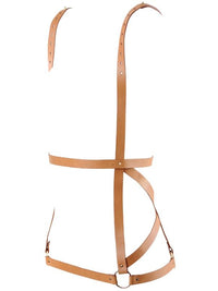 Maze Harness Dress — Brown