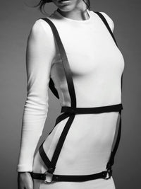 Maze Harness Dress — Brown