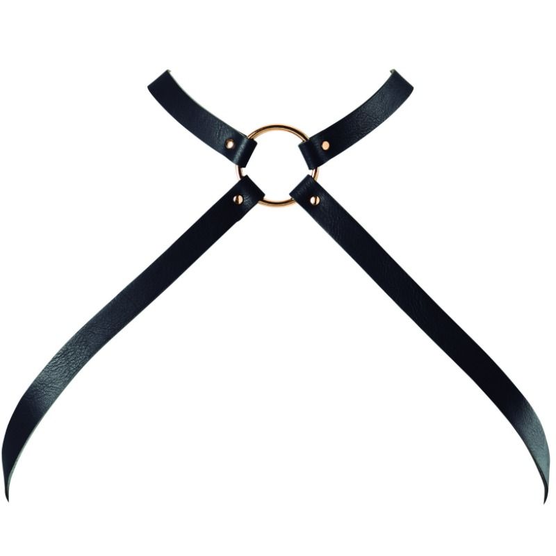Maze Crossed Chest Harness — Black