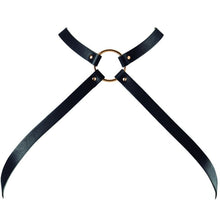 Maze Crossed Chest Harness — Black